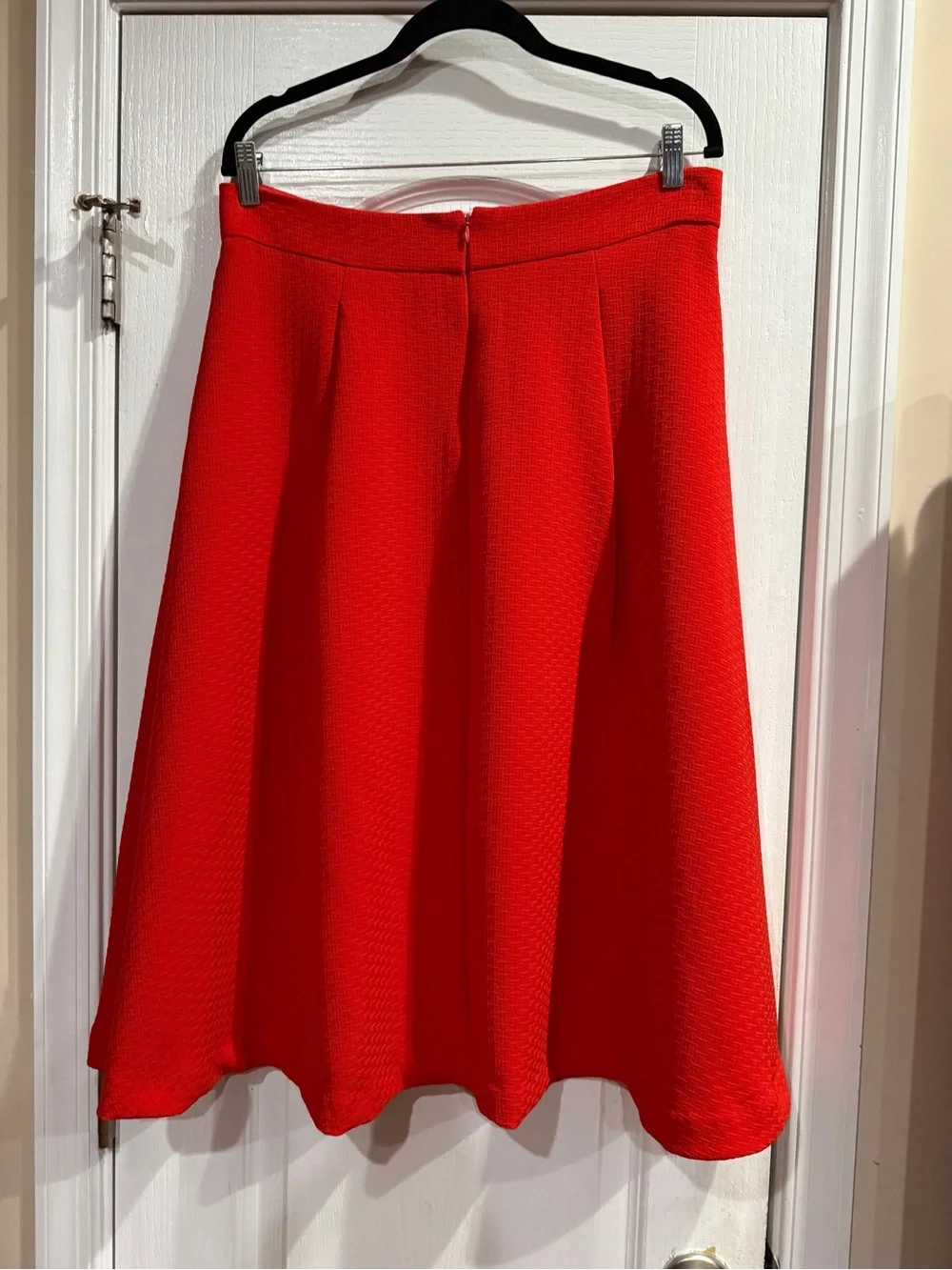New York & Company Bright Red A-Line Skirt